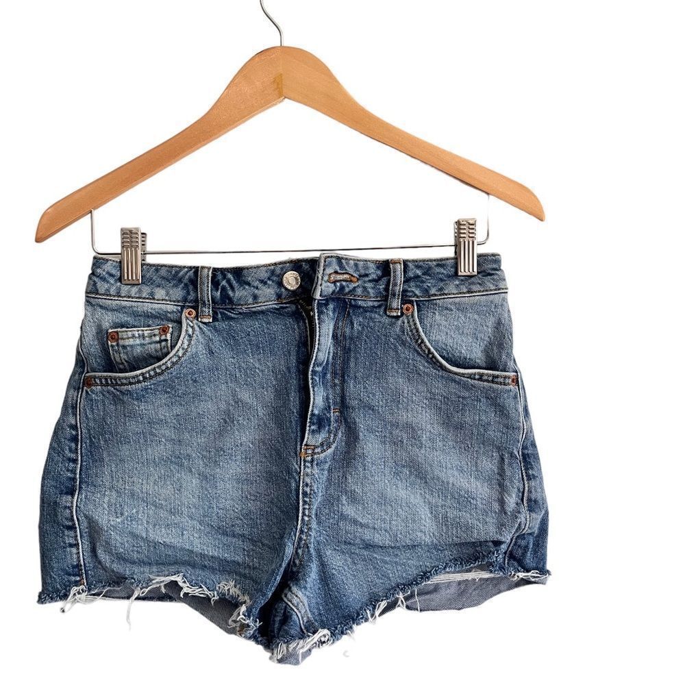 Topshop mom denim shorts